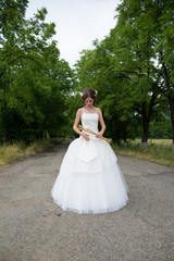 Beautiful bride on wedding day