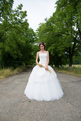 Fototapeta na wymiar Beautiful bride on wedding day
