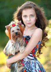 portrait of a beautiful fashion little girl