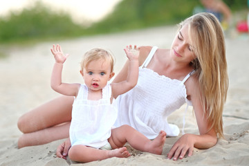 portrait of two sisters in nature summer