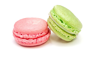 macaroons isolated on white