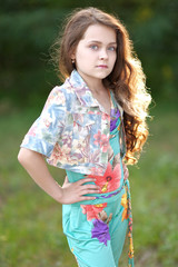 Fototapeta premium portrait of a beautiful fashion girl