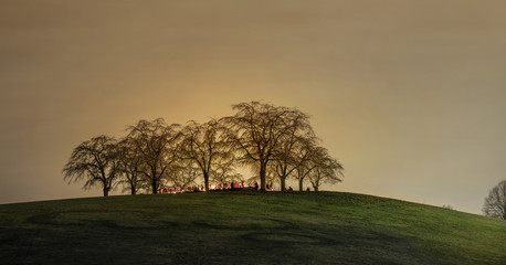 Woodland cemetary or Skogskyrkogarden in Stockholm