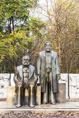 Marx-Engels-Monument in Germany Berlin