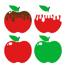 Apples with Chocolate and Cream