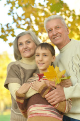 Grandparents and grandson