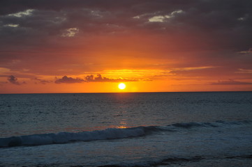 Couché de soleil ile de la reunion