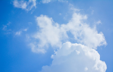white cloud and blue sky background image