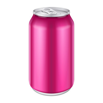 Violet Purple Magenta Pink Metal Aluminum Beverage Drink Can
