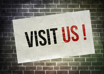 VISIT US - poster concept