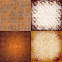 set of grunge  pattern