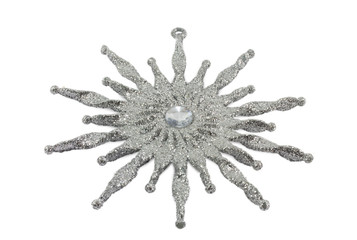 Christmas decoration in the form of stars isolated on a white ba