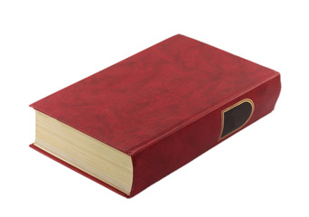 Red book isolated on white background