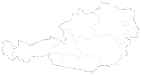 オーストリアの地図