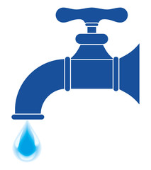 Faucet silhouette - Illustration