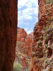 Stanley chasm in the West McDonnell ranges in Australia