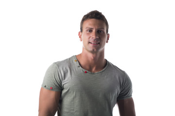 Fototapeta premium Handsome young man isolated on white background