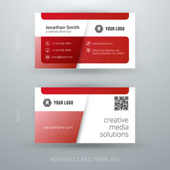 Vector abstract creative business card template. Eps10