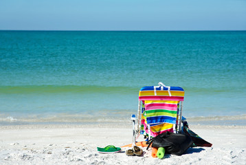 Bright Colored Beach Chair
