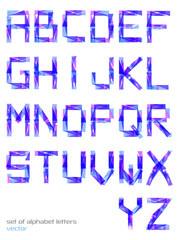 set of modern alphabet letters