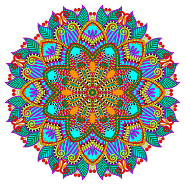 mandala, circle decorative spiritual indian symbol of lotus