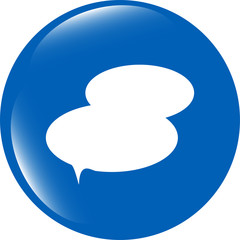 speech bubble web app button icon