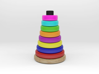 Colorful wooden toy