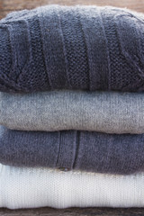 Fototapeta na wymiar woolen clothes