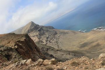 Cliffs on the island Lanazrote