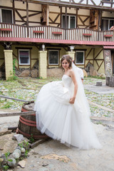 Fototapeta premium Beautiful bride on wedding day
