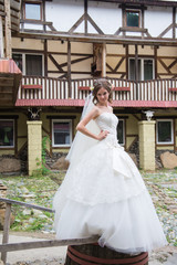 Fototapeta premium Beautiful bride on wedding day