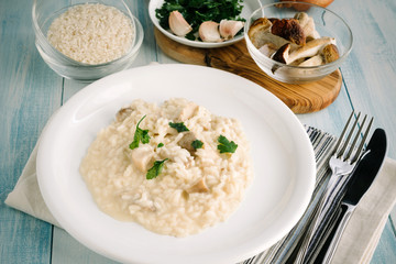 Risotto with porcini mushrooms