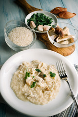 Risotto with porcini mushrooms