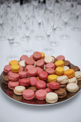 Macaroons on the table