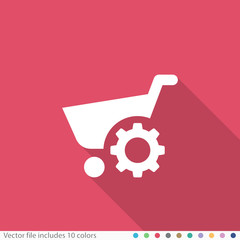 Flat Long Shadow Icon