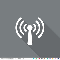 Flat Long Shadow Icon