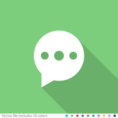 Flat Long Shadow Icon