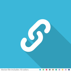 Flat Long Shadow Icon