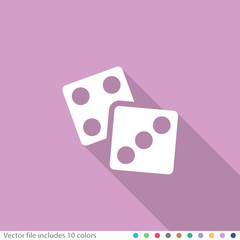 Flat Long Shadow Icon