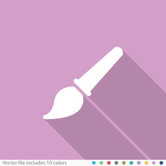 Flat Long Shadow Icon