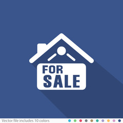 Flat Long Shadow Icon