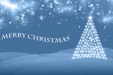 Christmas background with Christmas tree,