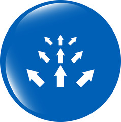 arrow set. web icon button isolated on white