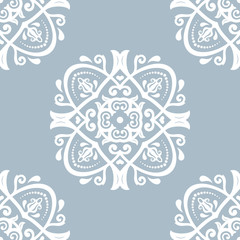 Damask Seamless Vector Pattern. Orient Background