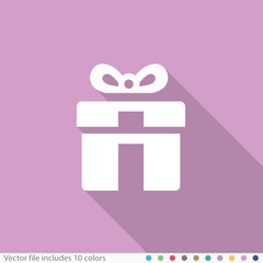 Flat Long Shadow Icon