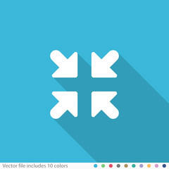 Flat Long Shadow Icon