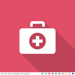 Flat Long Shadow Icon