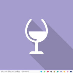 Flat Long Shadow Icon