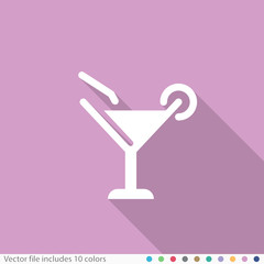 Flat Long Shadow Icon