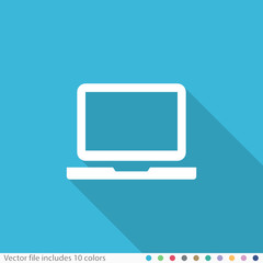 Flat Long Shadow Icon